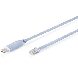 Digitus Kabel adapter DIGITUS do konsol USB 2.0 do RJ45, Chipset FTDI (FT232RNL), Jasnoniebieski, 1.8m