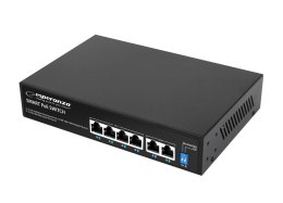 ESPERANZA Switch niezarządzalny ESPERANZA 6 portowy POE 10/100/1000 GOLIATH