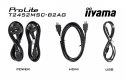 IIYAMA Monitor ProLite 24 cale T2452MSC-B2AG IPS,HDMI,DP,420cd,1300:1,5ms