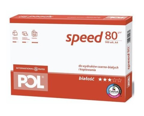 International Paper Papier biurowy Polspeed A4 - Karton 5x ryza (2500 arkuszy)
