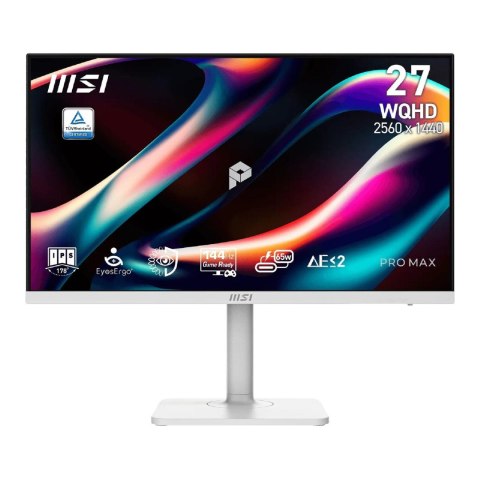 MSI Monitor MSI 27" PRO MAX 271QPHW E14 IPS WQHD 144Hz 2xHDMI DP HUB głośniki