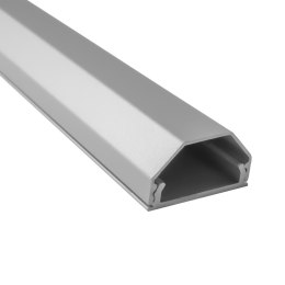 Maclean Listwa maskująca do kabli aluminiowa Maclean MCTV-897 S 33x18x750mm, srebrna
