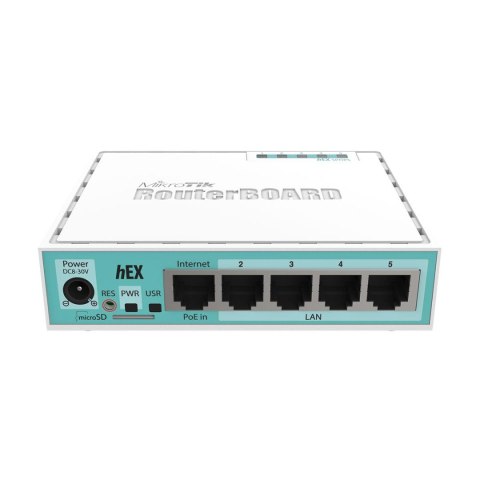 Mikrotikls Router MikroTik hEX RB750GR3 5x 1GbE Passive PoE USB