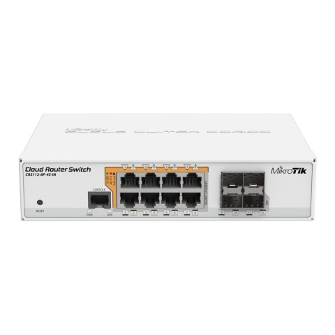 Mikrotikls Switch zarządzalny MikroTik Smart CRS112-8P-4S-IN 8x 1GbE 4x SFP PoE-out