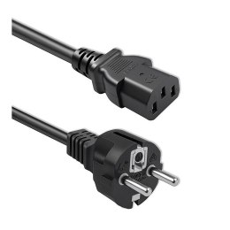 Qoltec Kabel zasilający Qoltec SCHUKO CEE 7/7 (E/F) | IEC C13 | 3*0.75mm2 | 1.5m