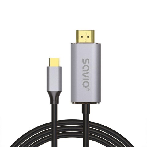 Savio Kabel adapter Savio CL-199 USB-C do HDMI v2.0b 2m