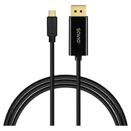 Savio Kabel adapter Savio CL-207 USB-C do DisplayPort 1.2 2m