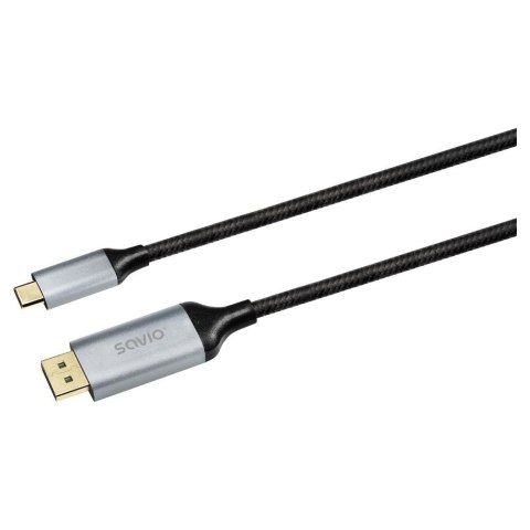 Savio Kabel adapter Savio CL-208 USB-C - DisplayPort 8K 60Hz (DSC) 2m