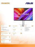 Asus Monitor 24.1 cali PA248CRV BK/5MS/EU/DP/HDMI/TYPEC/USB/Głośniki