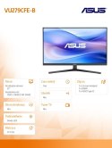 Asus Monitor 27 cali VU279CFE-B IPS 100Hz HDMI USB-C 250cd/m2 1MS