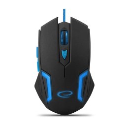 ESPERANZA Mysz przewodowa Esperanza MX205 Fighter optyczna Gaming 6D USB czarno-niebieska