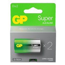 GP Bateria alkaliczna D / LR20 GP Super Alkaline G-TECH - 2 sztuki