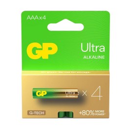 GP Baterie alkaliczne AAA / LR03 GP Ultra Alkaline - blister 4 szt.