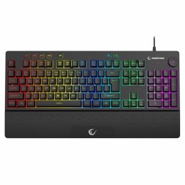 Rampage Klawiatura przewodowa Rampage KB-GX65 gamingowa z podstawką Simula RGB Makro czarna